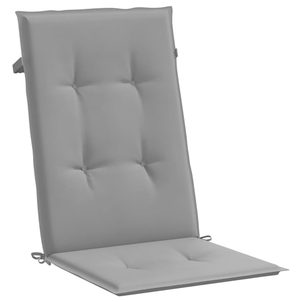 vidaXL Stolsdynor för trädgården 2 st 120x50x3 cm grå grå