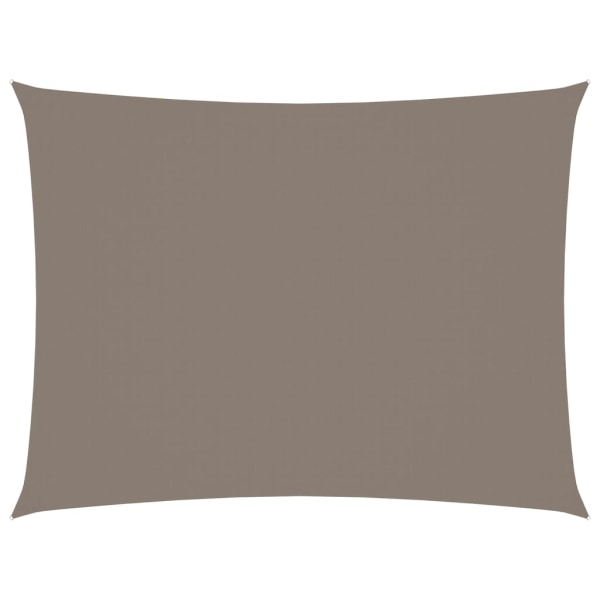 vidaXL Solsegel oxfordtyg rektangulärt 5x6 m taupe Taupe