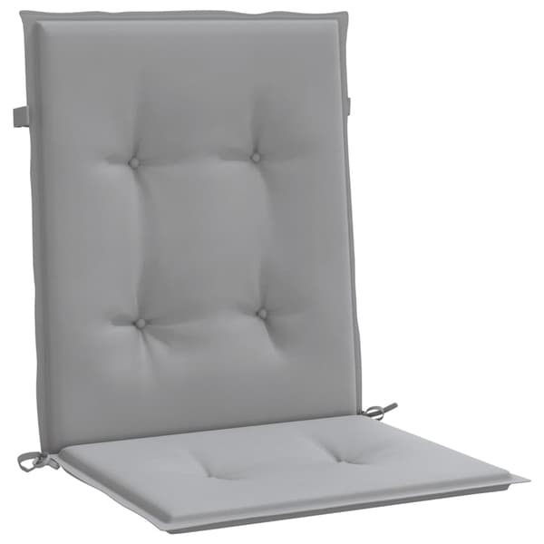 vidaXL Trädgårdsstolsdynor 2 st Grå 100 x 50 x 3 cm grå