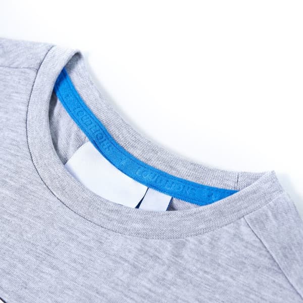 vidaXL T-shirt för barn grå 116 Grå