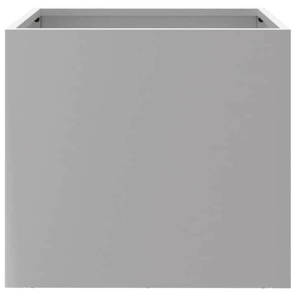 vidaXL Odlingslåda silver 32x30x29 cm galvaniserat stål Silver