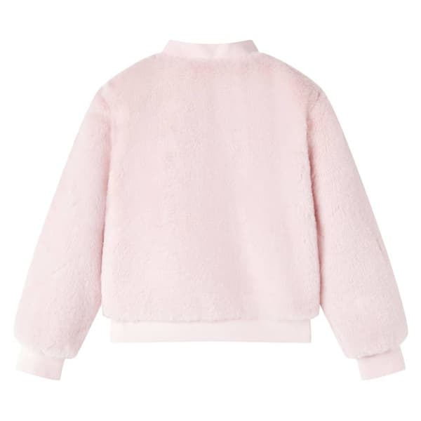 vidaXL Jacka för barn konstpäls rosa 128 Rosa