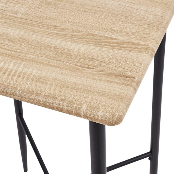 vidaXL Bargrupp 5 delar plast svart Svart