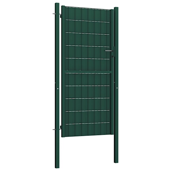 vidaXL Grind PVC och stål 100x164 cm grön Grön