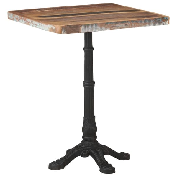 vidaXL Cafébord 60x60x76 cm massivt återvunnet trä Brun