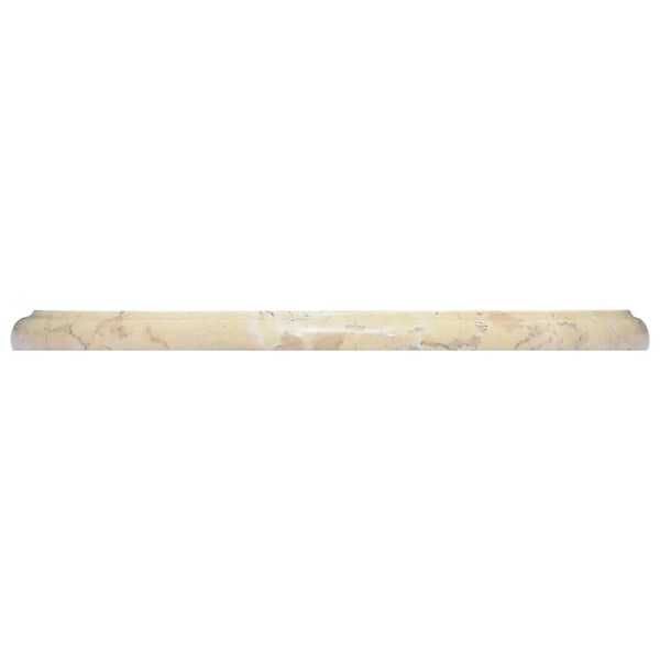 vidaXL Bordsskiva gräddvit Ø40x2,5 cm marmor Creme