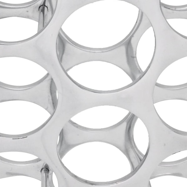 vidaXL Vinställ i aluminium 27 flaskor silver Silver