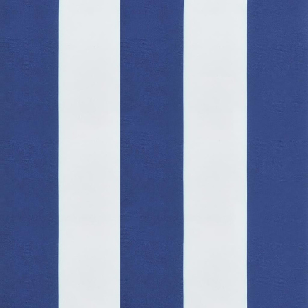 vidaXL Palldyna blå&vit randig 70x70x12 cm tyg Flerfärgsdesign