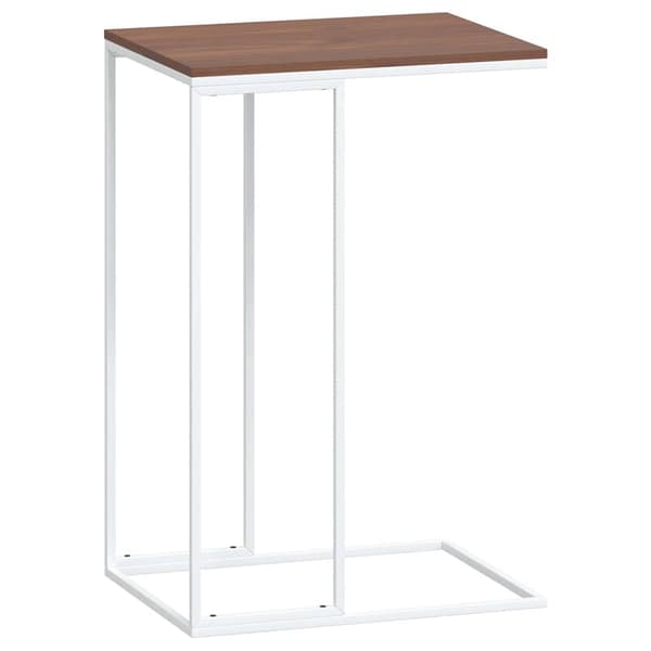 vidaXL Sidobord vit 40x30x59 cm konstruerat trä Vit