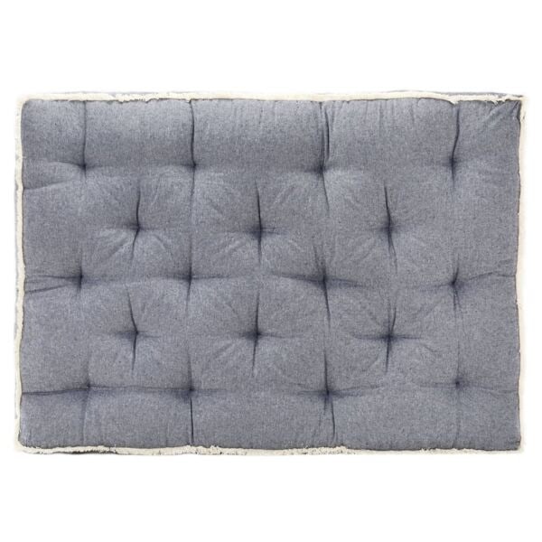 vidaXL Dyna till pallsoffa blå 120x80x10 cm Blå
