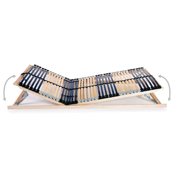 vidaXL Ribbotten med 42 ribbor 2 st 7 zoner 80x200 cm Brun