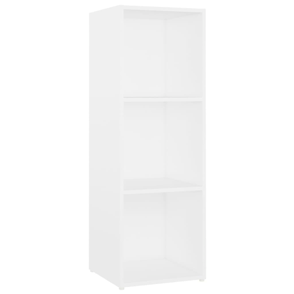vidaXL TV-skåp 2 st vit 107x35x37 cm konstruerat trä Vit