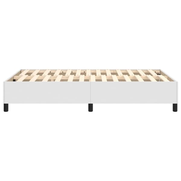 vidaXL Sängram vit 120x200 cm konstläder Vit