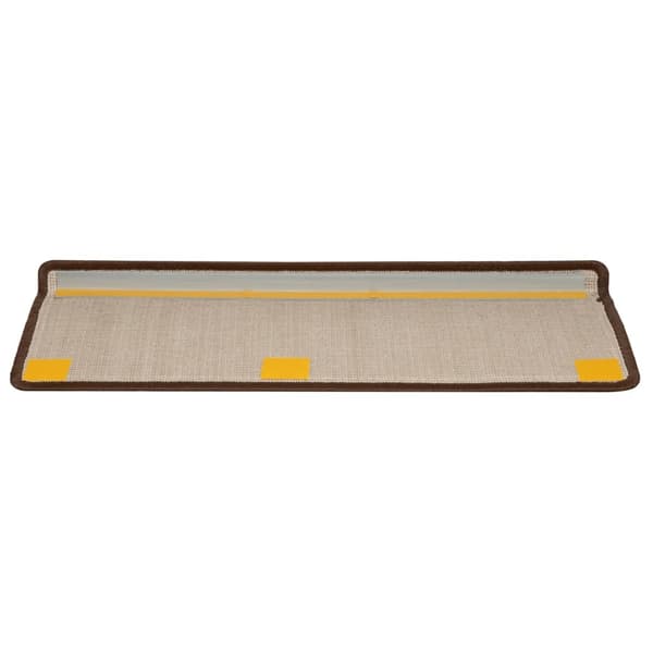 vidaXL Trappmattor 10 st 65x21x4 cm bruna rektangulära kanter Brun