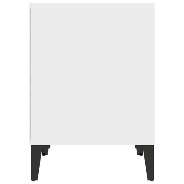 vidaXL Sängbord vit 40x35x50 cm Vit