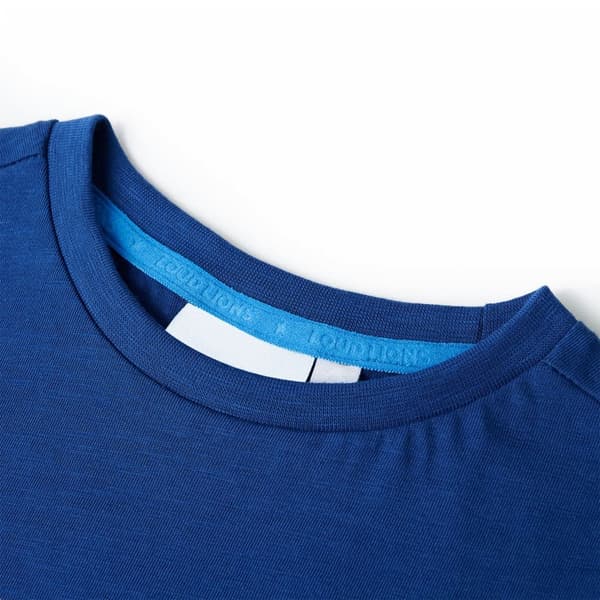 vidaXL T-shirt för barn mörkblå 128 Blå