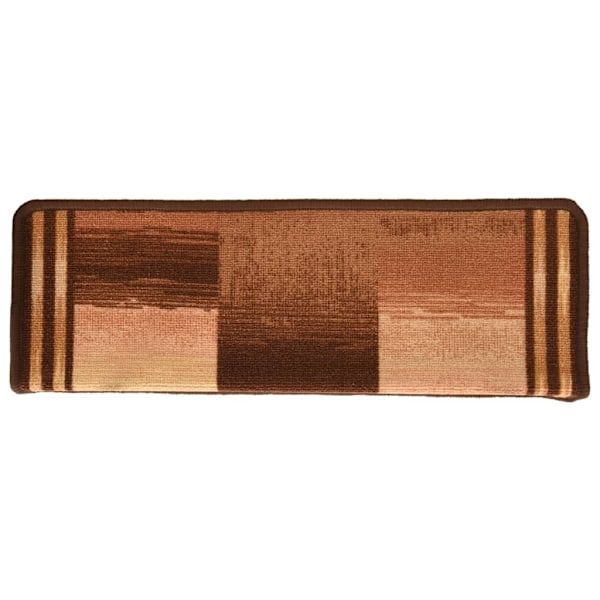 vidaXL Trappstegsmattor självhäftande 5 st 65x21x4 cm brun Brun