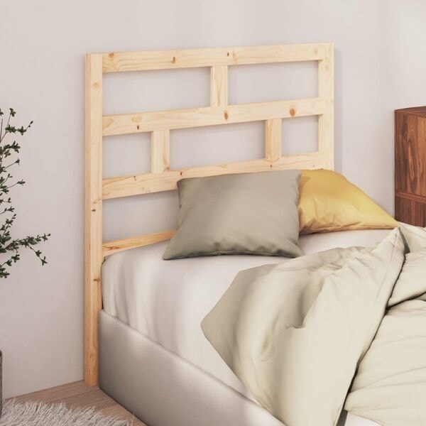 vidaXL Sänggavel 96x4x100 cm massiv furu Brun