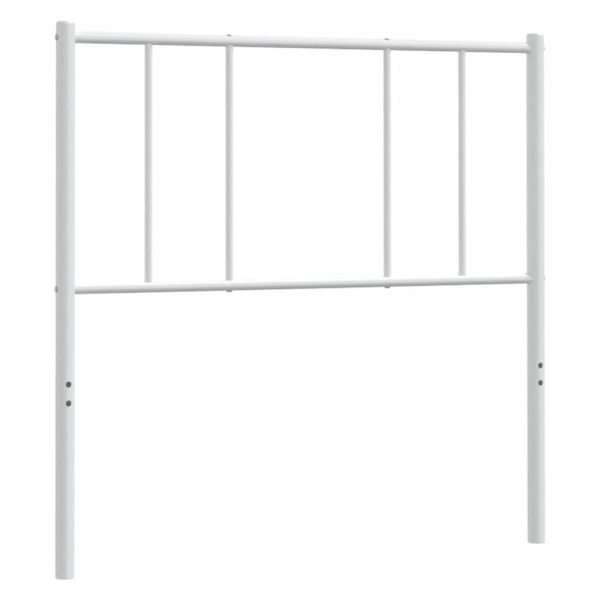 vidaXL Huvudgavel metall vit 90 cm Vit