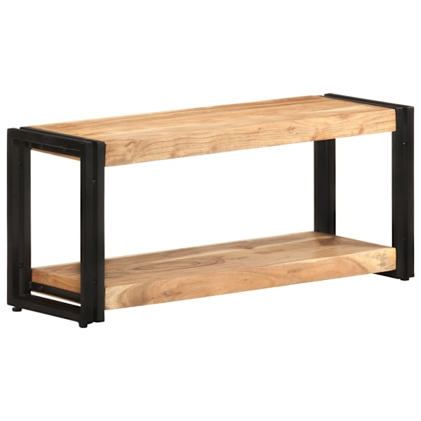 vidaXL TV-bänk 90x30x40 cm massivt akaciaträ Brun