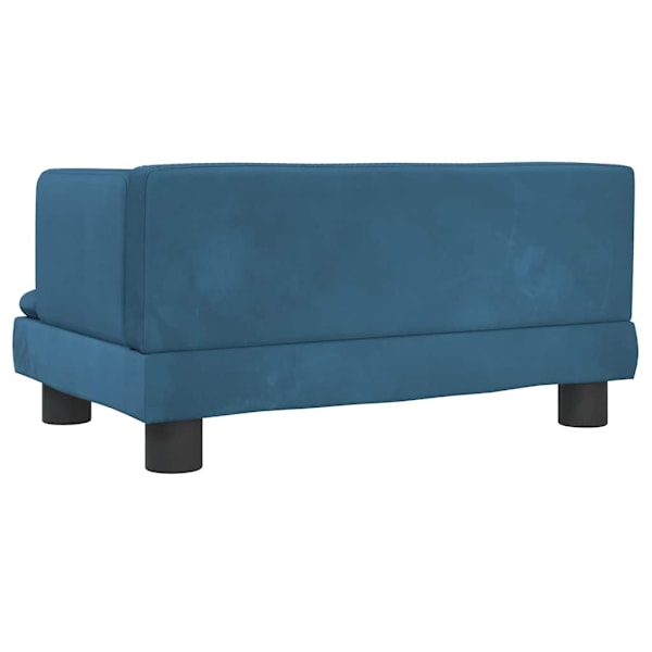 vidaXL Hundbädd blå 60x40x30 cm sammet Blå