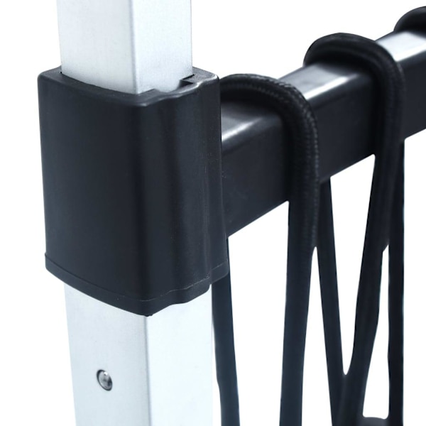 vidaXL Hopfällbar trappkärra 70 kg aluminium silver
