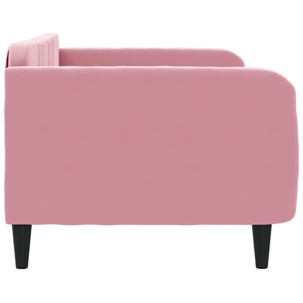 vidaXL Dagbädd rosa 100x200 cm sammet Rosa