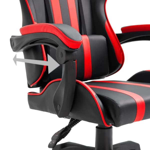 vidaXL Gamingstol röd konstläder Röd