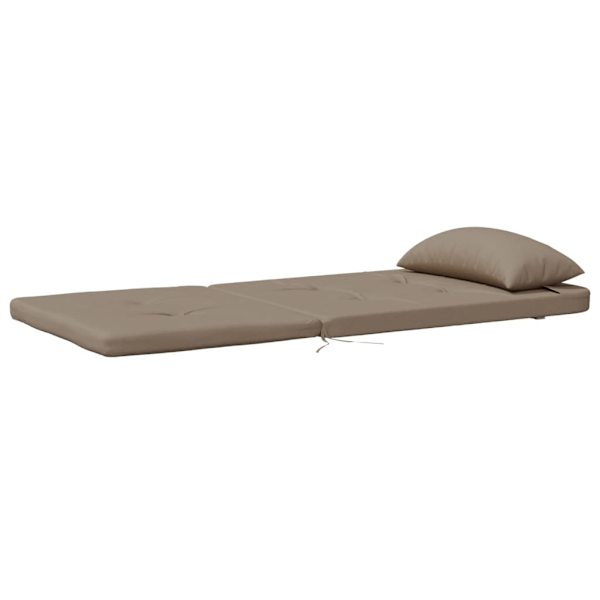 vidaXL Solstolsdynor 2 st taupe oxfordtyg Taupe