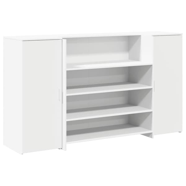 vidaXL Receptionsdisk vit 180x50x103,5 cm konstruerat trä Vit