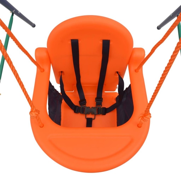 vidaXL Barngunga set med säkerhetsbälte orange Orange