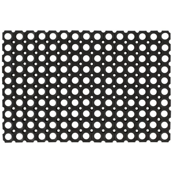 vidaXL Dörrmatta rektangulär 40x60 cm Gummi Svart