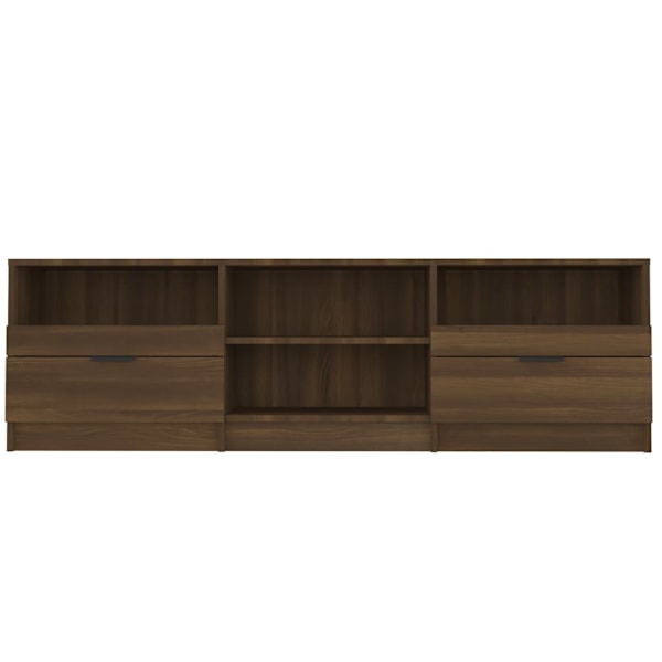 vidaXL Tv-bänk brun ek 150x33,5x45 cm konstruerat trä Brun