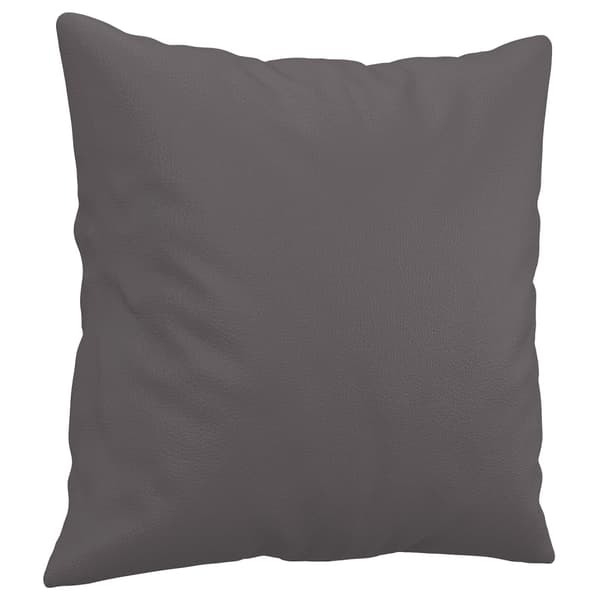 vidaXL 2-sits soffa med prydnadskuddar grå 120 cm konstläder Grå