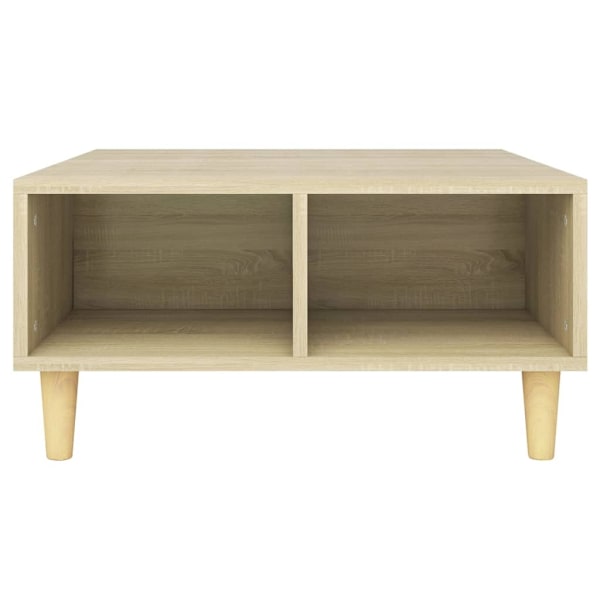 vidaXL Soffbord sonoma-ek 60x60x30 cm konstruerat trä Brun