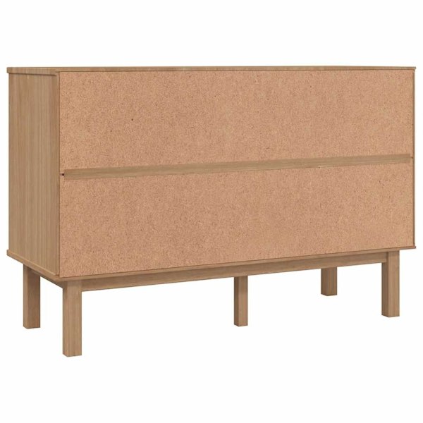 vidaXL Byrå OTTA 111x43x73,5 cm massiv furu Brun