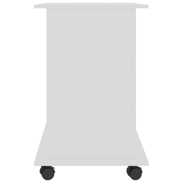 vidaXL Datorbord vit 80x50x75 cm konstruerat trä Vit