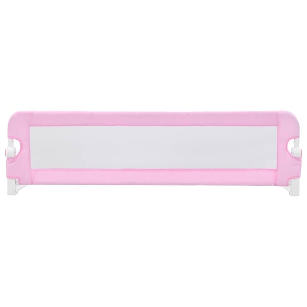 vidaXL Sängskena för barn rosa 120x42 cm polyester Rosa