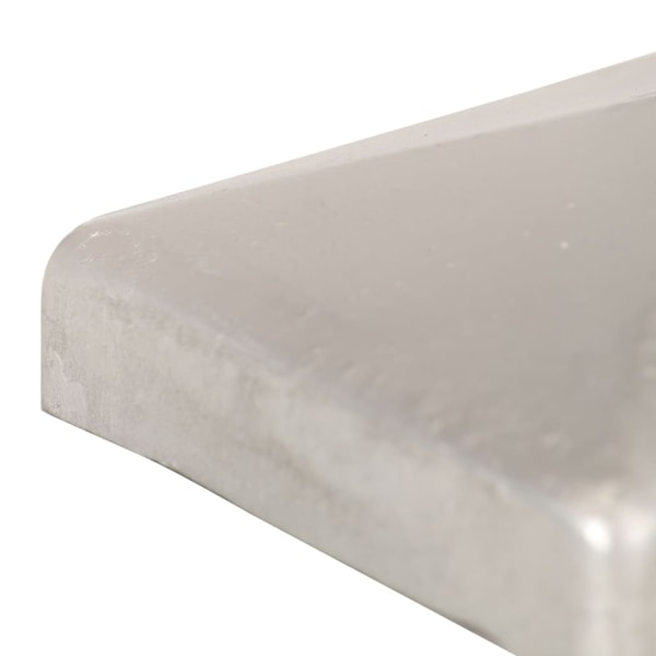 vidaXL Stolphattar pyramid 6 st galvaniserad metall 71x71 mm Silver