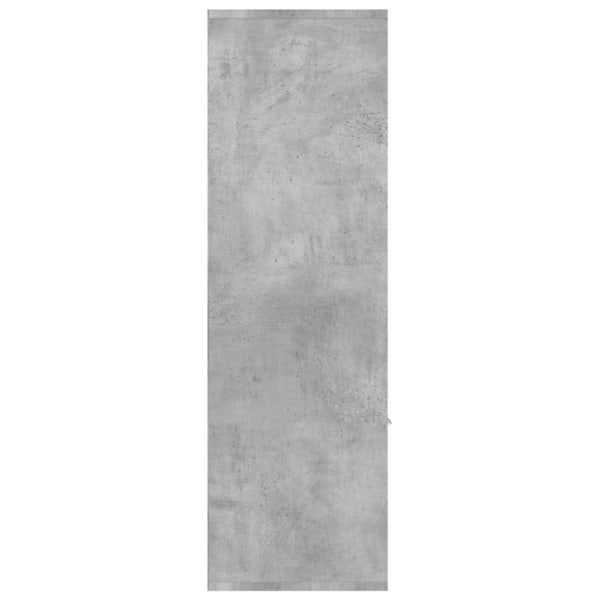 vidaXL Bokhylla betonggrå 98x30x98 cm konstruerat trä grå