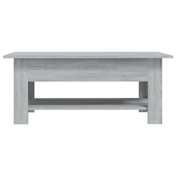 vidaXL Soffbord grå sonoma-ek 102x55x42 cm konstruerat trä grå