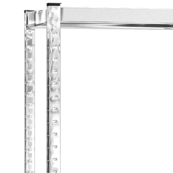 vidaXL Däckställ 2 hyllplan silver 2 st 110x40x110 cm stål Silver