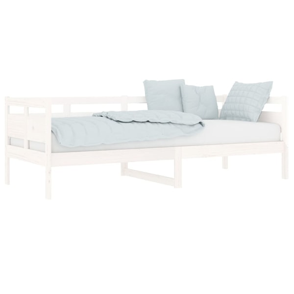 vidaXL Dagbädd vit 80x200 cm massiv furu Vit