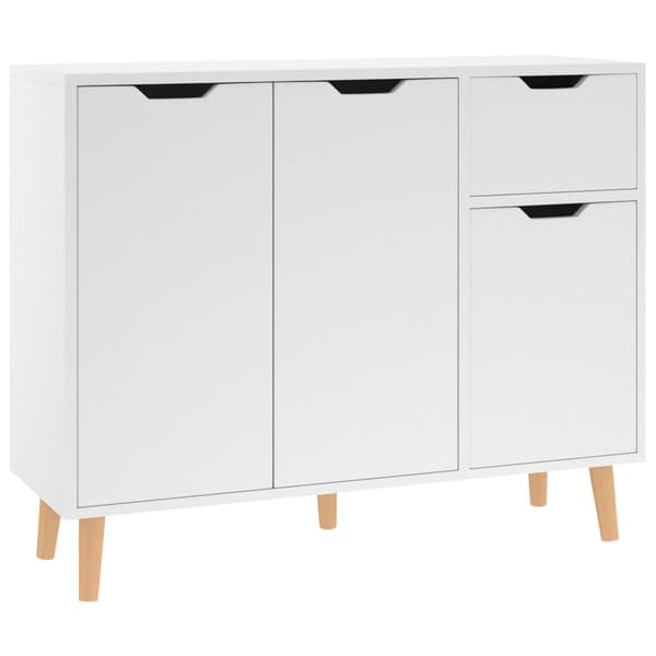 vidaXL Skänk vit 90x30x72 cm konstruerat trä Vit