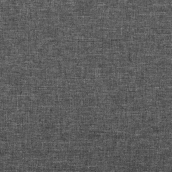 vidaXL Sängram med huvudgavel mörkgrå 90x190 cm tyg Grå