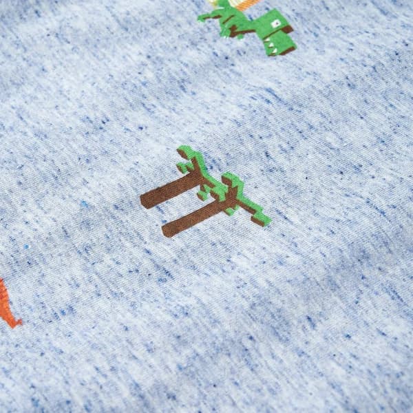 vidaXL T-shirt för barn blå melange 128 Blå