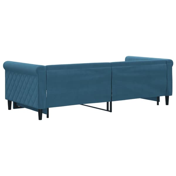 vidaXL Dagbädd utdragbar blå 90x200 cm sammet Blå