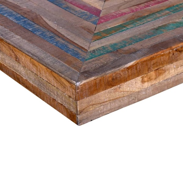 vidaXL Soffbord i återvunnen teak V-formade ben Brun