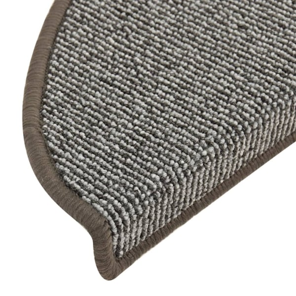 vidaXL Trappstegsmattor 15 st grå 65x21x4 cm grå