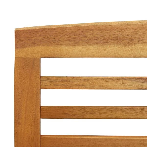 vidaXL Trädgårdsbänk 119 cm massivt akaciaträ Brun